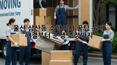 울산 삼산동 소형이사 꿀팁🍯: 문제 해결부터 분쟁 조정까지!